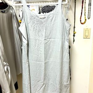 Eileen Fisher Irish Linen slip dress. Size 16. Fully lined.